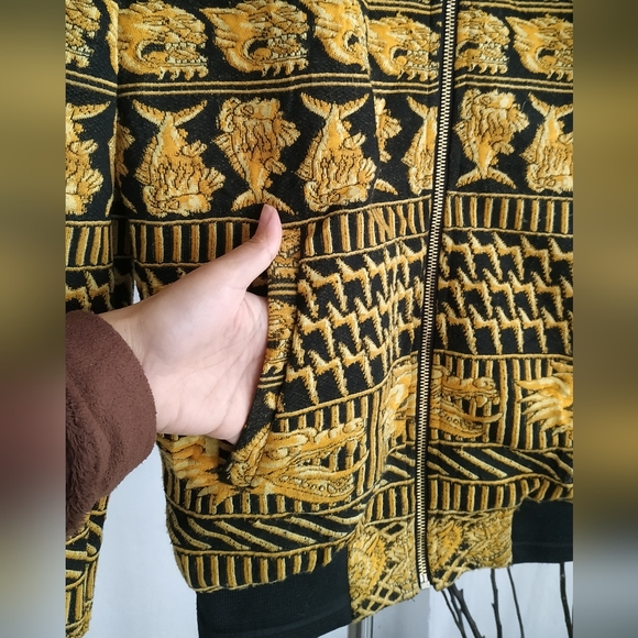 Zara Jacquard Bomber Dragon Jacket Small - Picture 13 of 13